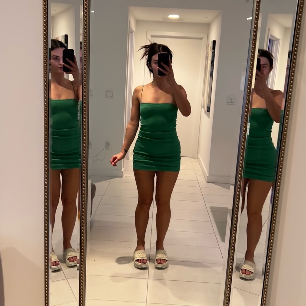 Green Zara Mini Dress